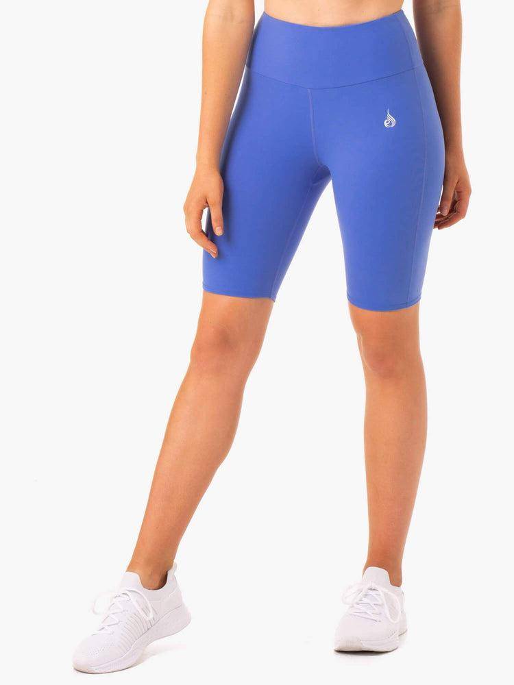 Women\'s Ryderwear Women Shorts Staples Scrunch Bum Bike Shorts Iris Blue | NZ2125CE