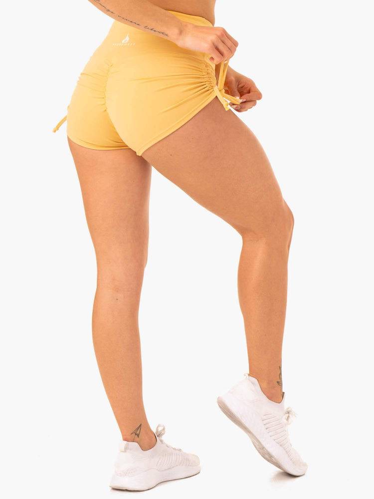 Women's Ryderwear Women Shorts Staples Scrunch Bum Tie Up Shorts Mango | NZ2142DN