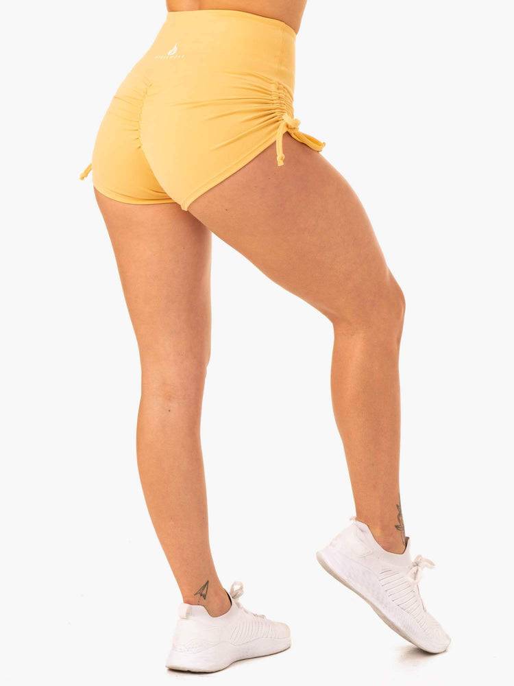 Women's Ryderwear Women Shorts Staples Scrunch Bum Tie Up Shorts Mango | NZ2142DN