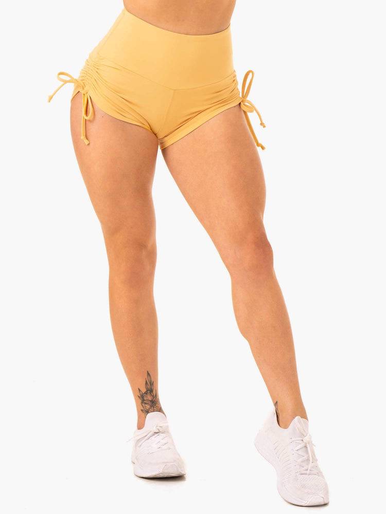 Women's Ryderwear Women Shorts Staples Scrunch Bum Tie Up Shorts Mango | NZ2142DN