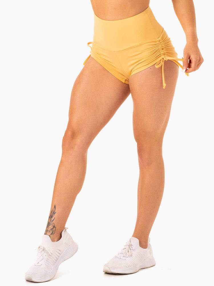 Women\'s Ryderwear Women Shorts Staples Scrunch Bum Tie Up Shorts Mango | NZ2142DN