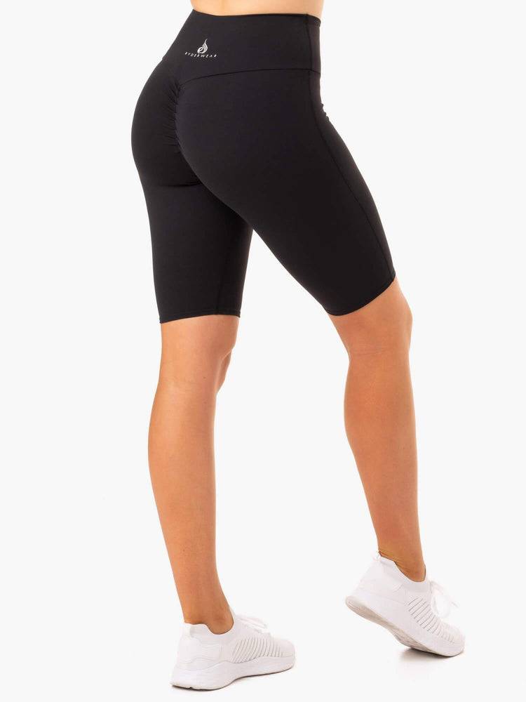 Women's Ryderwear Women Shorts Staples Scrunch Bum Bike Shorts Black | NZ2193SO