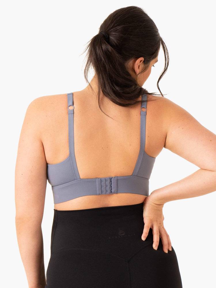 Women's Ryderwear Women Sports Bra Active Bump Sports Bra Steel Blue | NZ2214UT