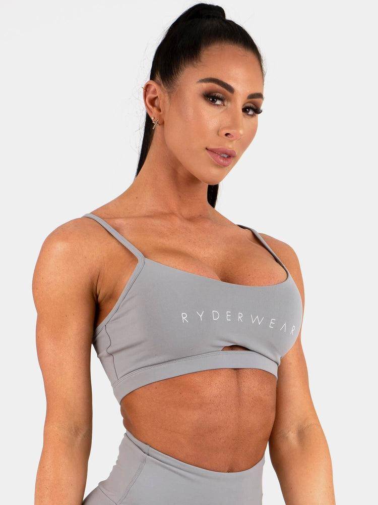 Women's Ryderwear Women Sports Bra Animal Sports Bra Grey | NZ2284NB