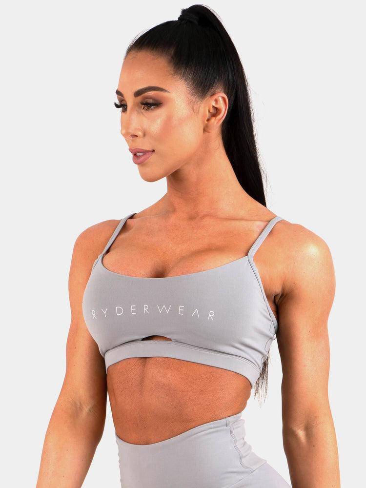 Women's Ryderwear Women Sports Bra Animal Sports Bra Grey | NZ2284NB