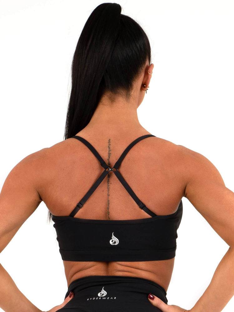 Women's Ryderwear Women Sports Bra Animal Sports Bra Black | NZ2493GL