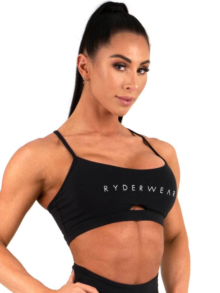 Women's Ryderwear Women Sports Bra Animal Sports Bra Black | NZ2493GL