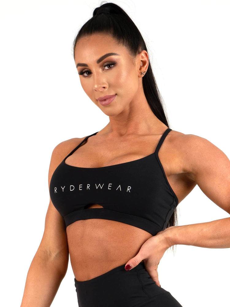 Women's Ryderwear Women Sports Bra Animal Sports Bra Black | NZ2493GL