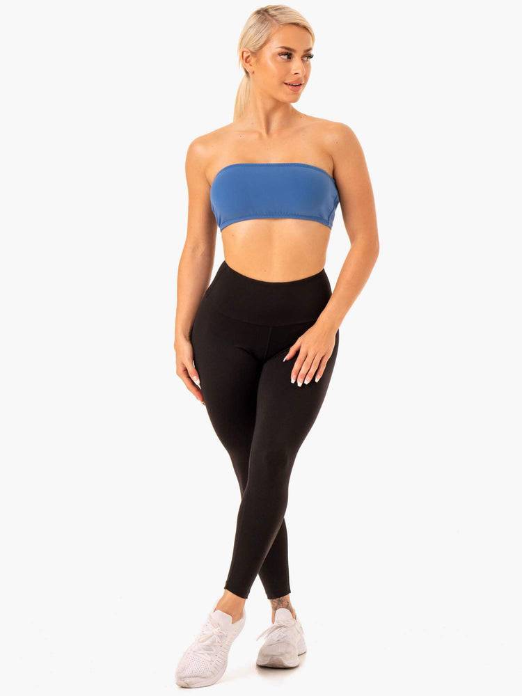 Women's Ryderwear Women Sports Bra Bandeau Sports Bra Blue | NZ2363GL