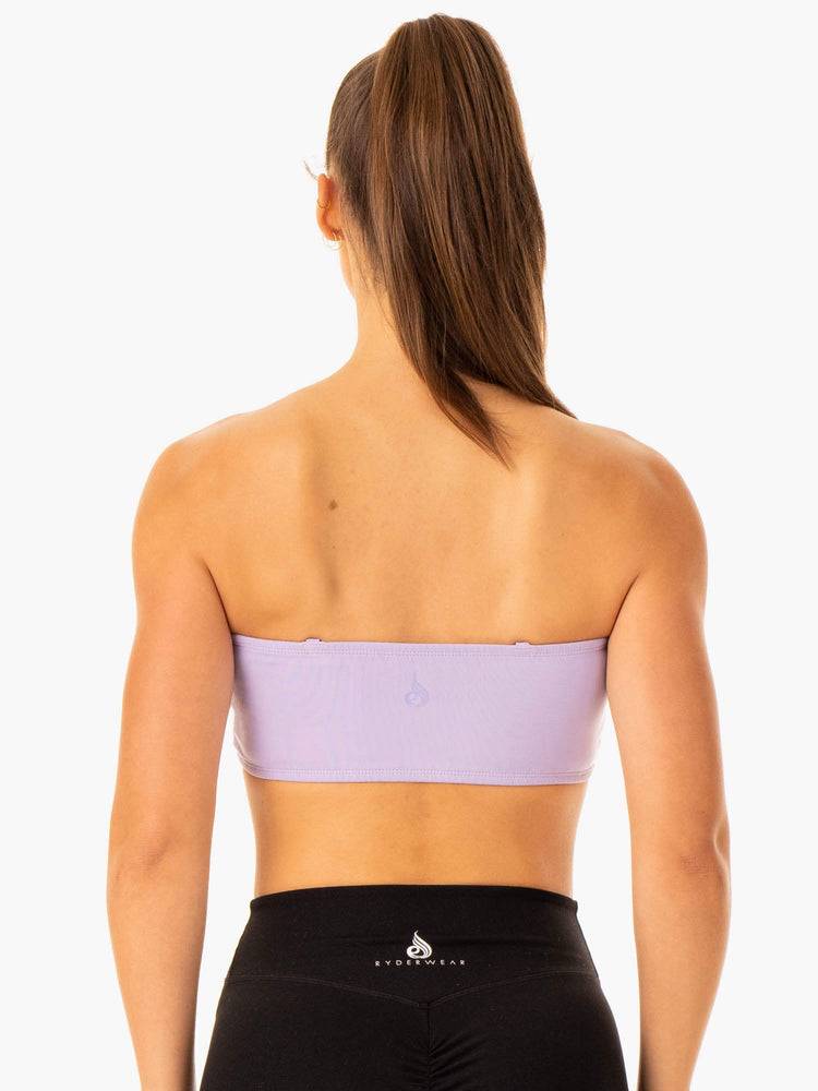 Women's Ryderwear Women Sports Bra Convertible Bandeau Sports Bra Lavender | NZ2339DN