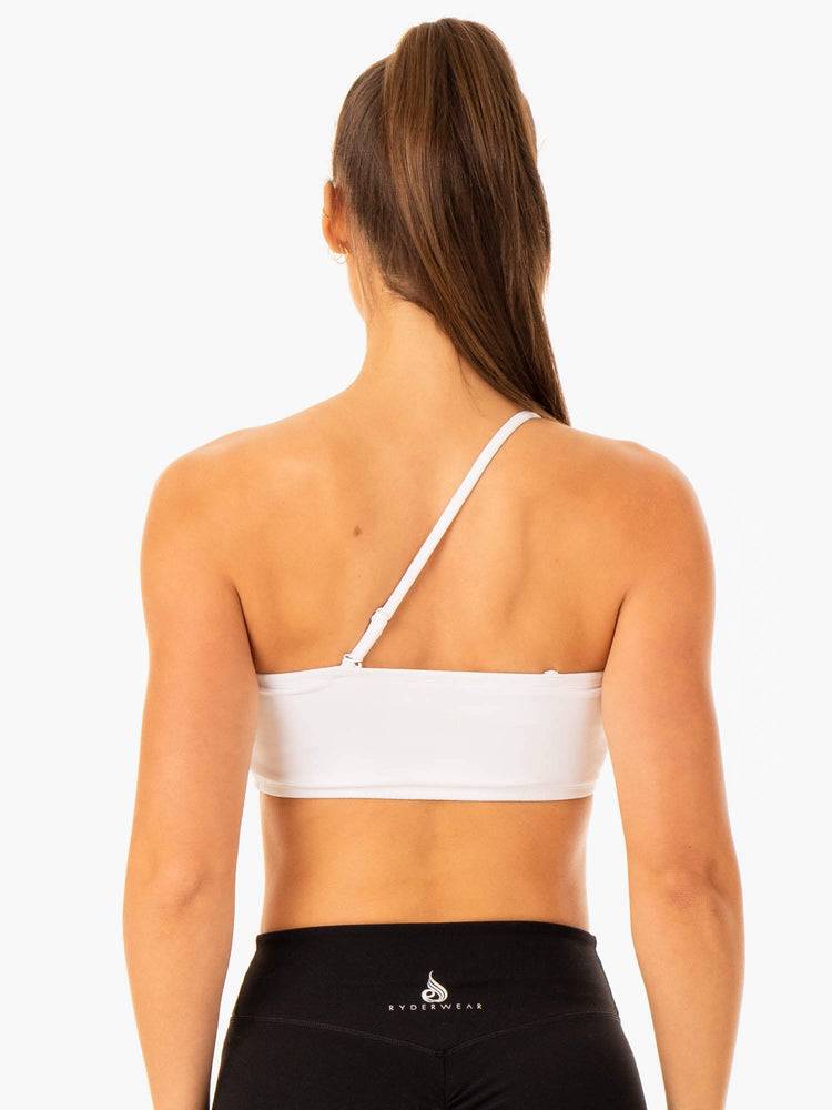 Women's Ryderwear Women Sports Bra Convertible Bandeau Sports Bra White | NZ2375EX