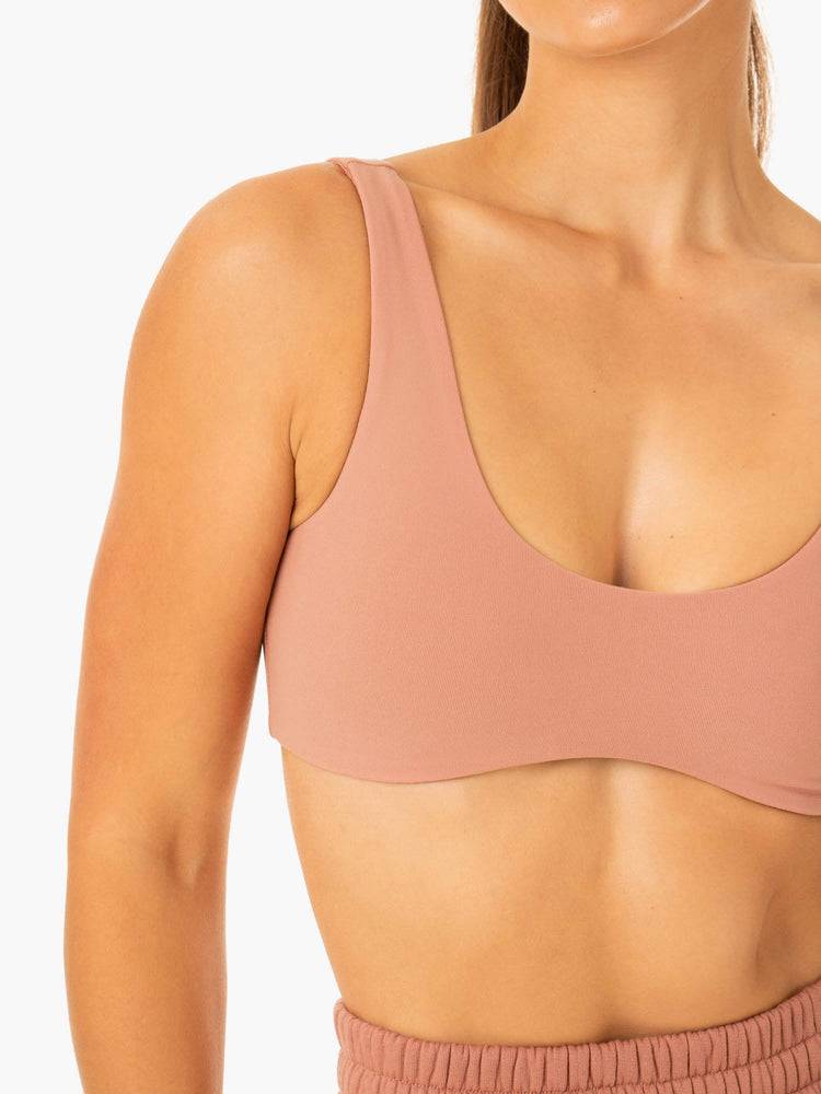 Women's Ryderwear Women Sports Bra Elevate Lounge Sports Bra Rosewood Pink | NZ2345UT