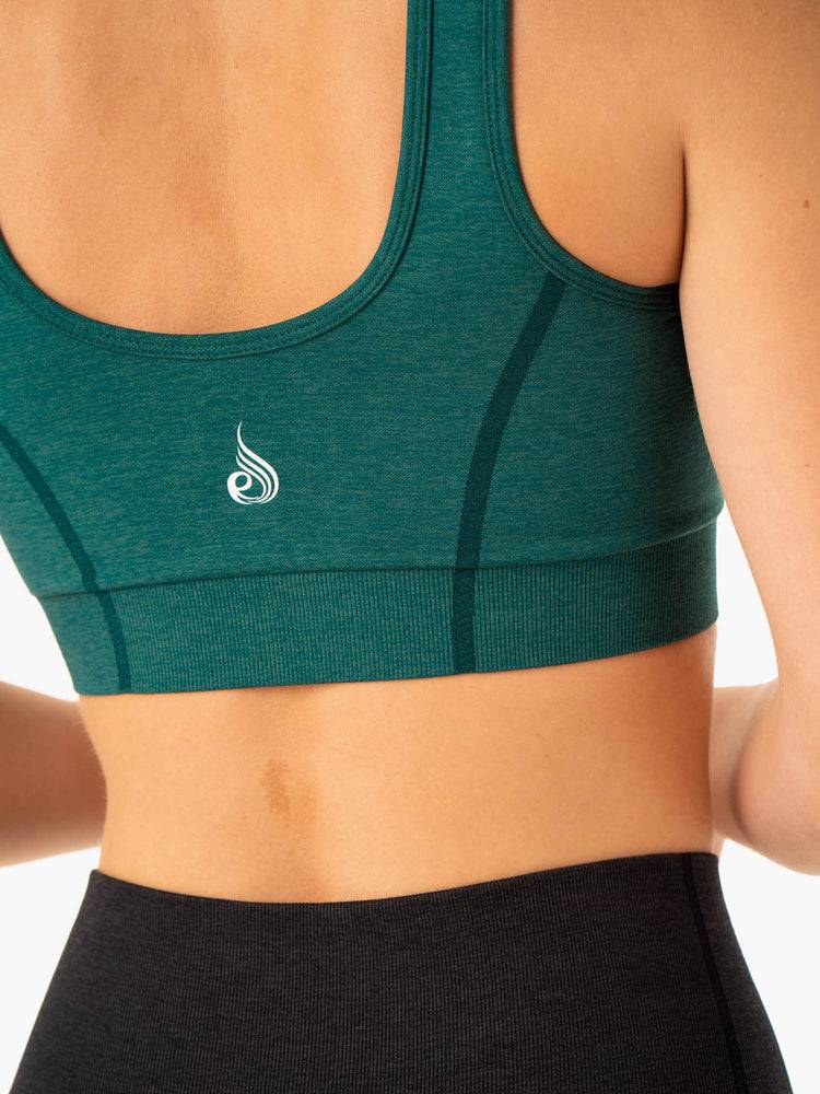 Women's Ryderwear Women Sports Bra Enhance Seamless Sports Bra Teal | NZ2311GL