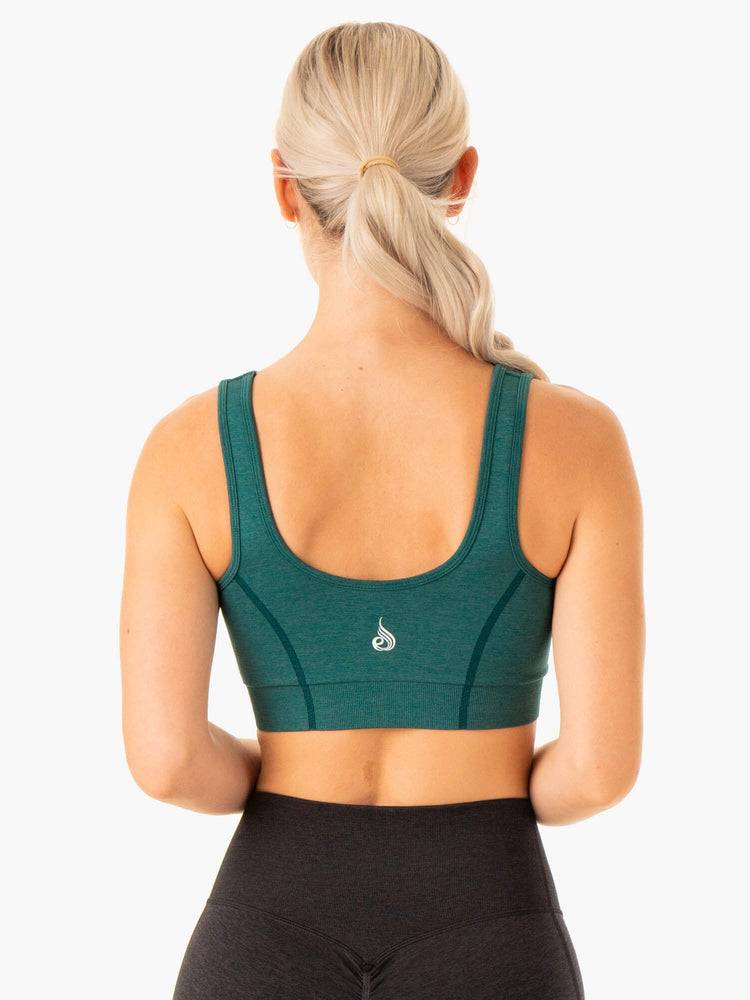 Women's Ryderwear Women Sports Bra Enhance Seamless Sports Bra Teal | NZ2311GL