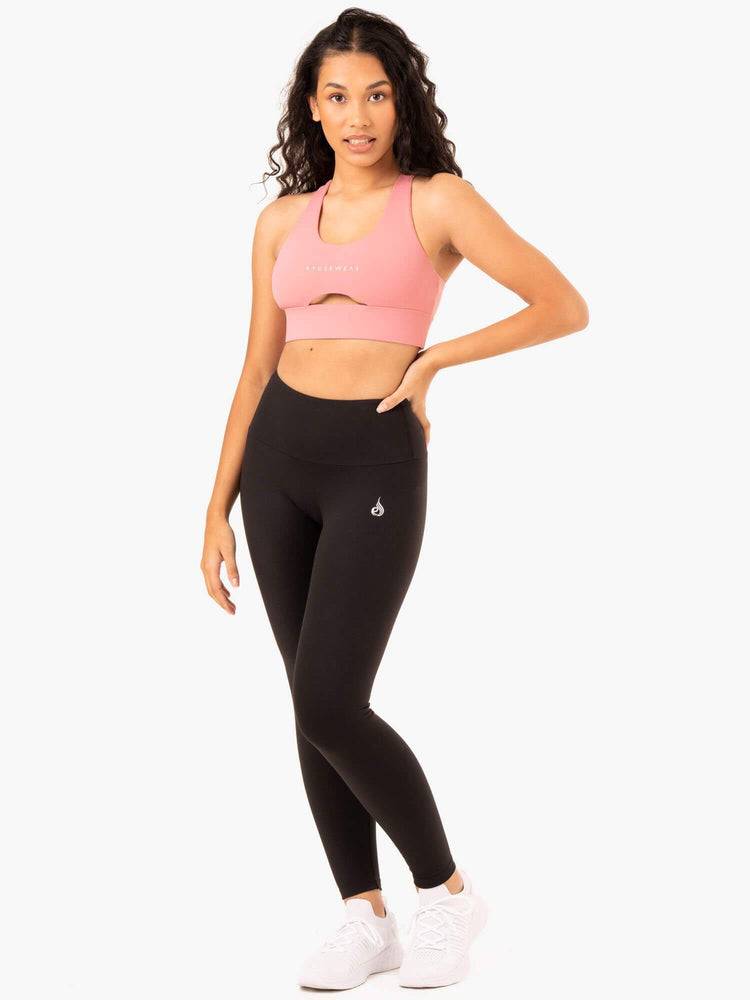 Women's Ryderwear Women Sports Bra Focus Contour Sports Bra Blush Pink | NZ2303KI