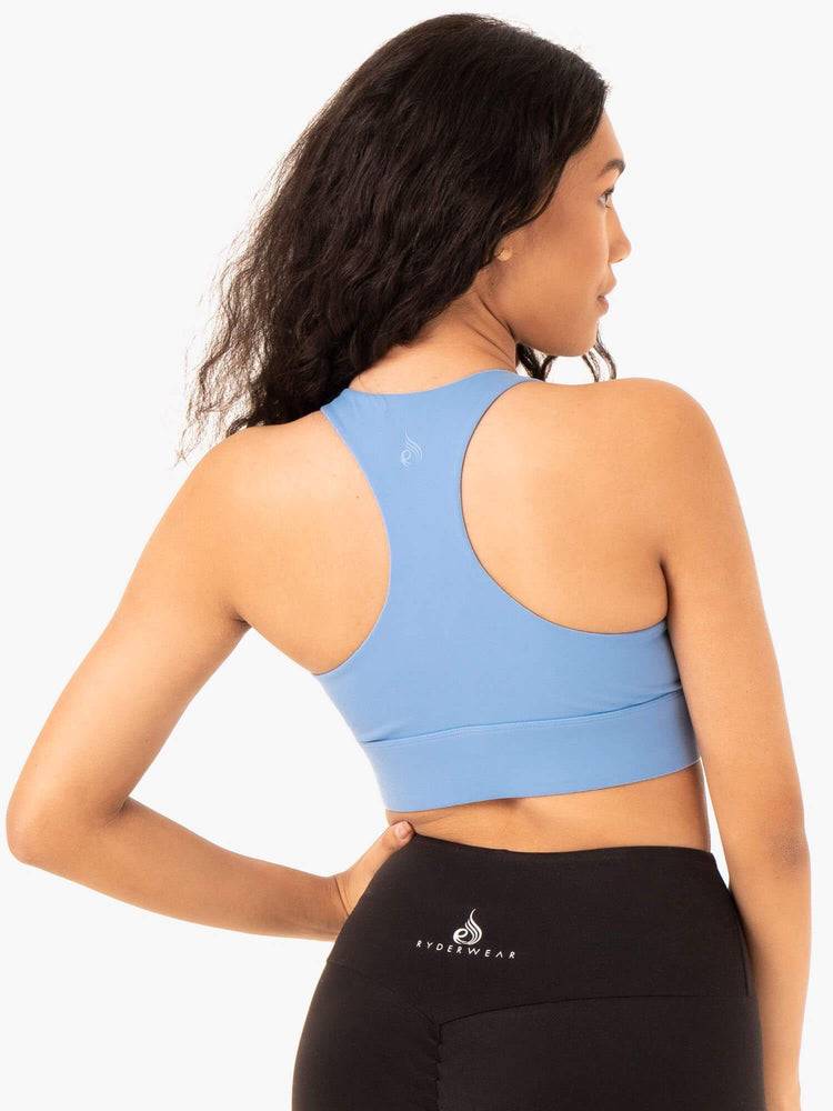 Women's Ryderwear Women Sports Bra Focus Contour Sports Bra Sky Blue | NZ2337GL