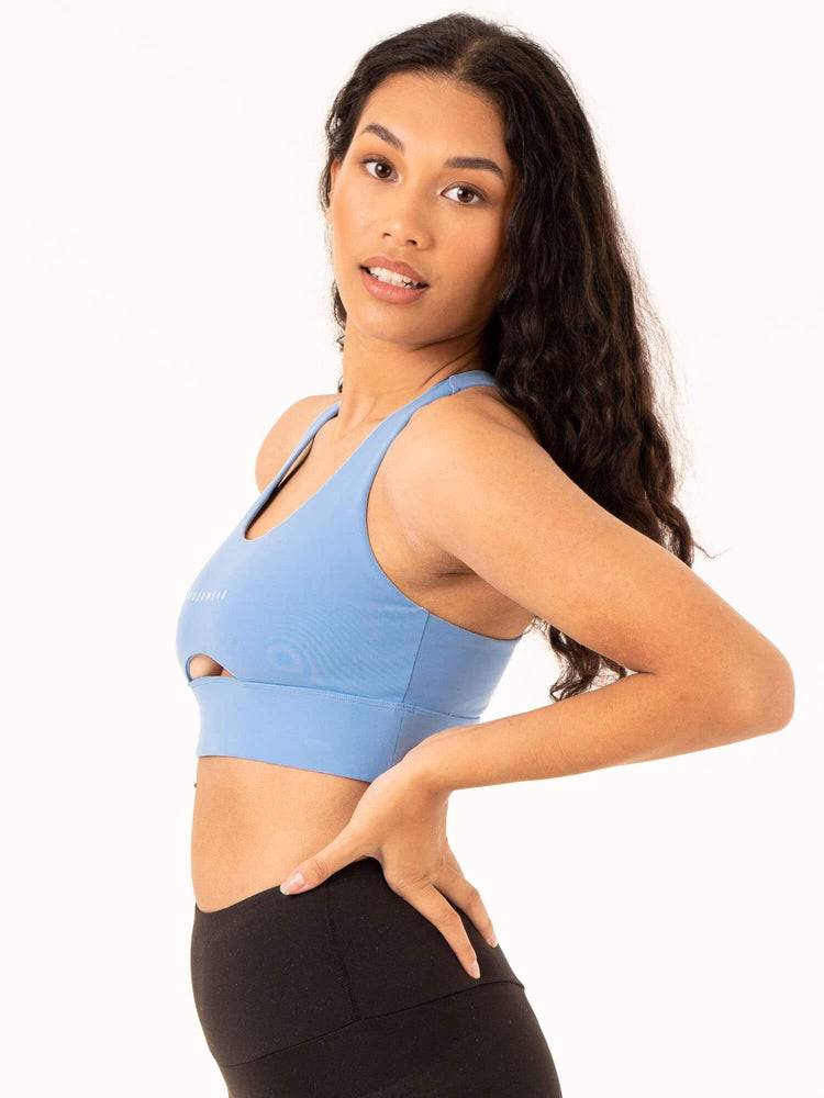 Women's Ryderwear Women Sports Bra Focus Contour Sports Bra Sky Blue | NZ2337GL