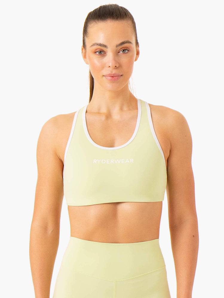 Women\'s Ryderwear Women Sports Bra Frequency High Impact Sports Bra Mint | NZ2217PQ