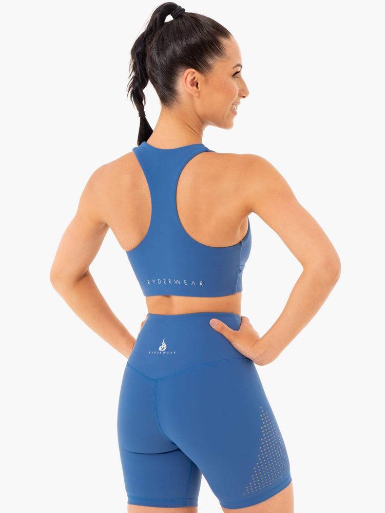 Women's Ryderwear Women Sports Bra Impact Sports Bra Cobalt Blue | NZ2373TV