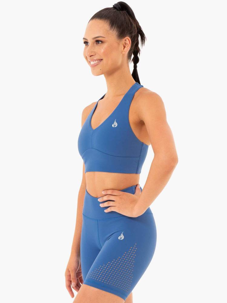 Women's Ryderwear Women Sports Bra Impact Sports Bra Cobalt Blue | NZ2373TV