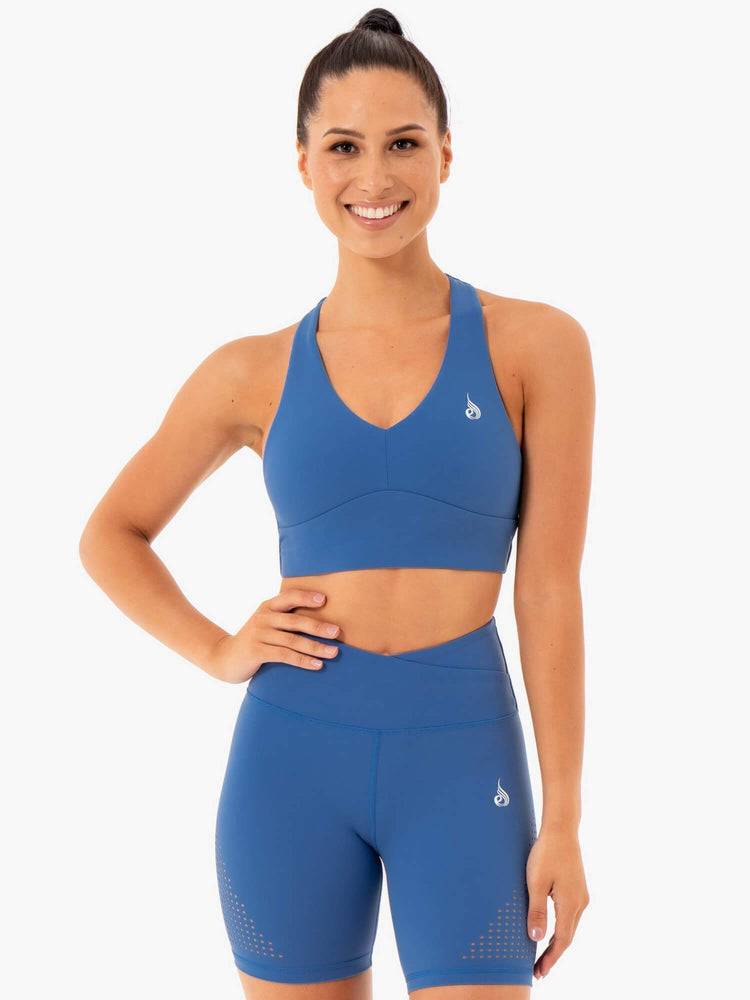 Women\'s Ryderwear Women Sports Bra Impact Sports Bra Cobalt Blue | NZ2373TV