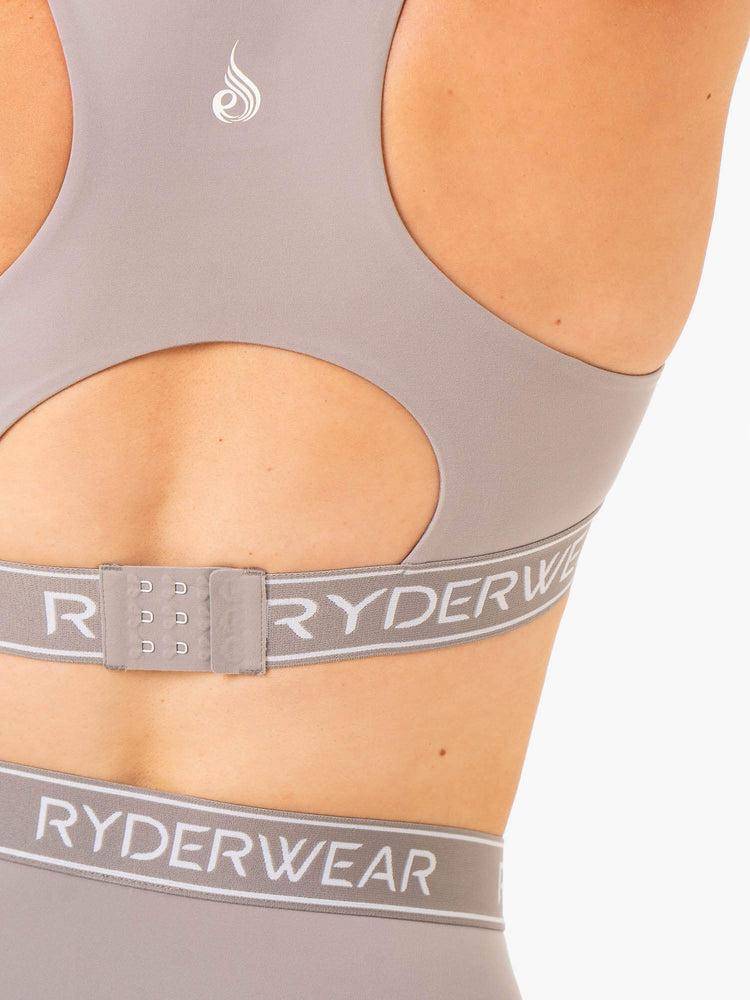 Women's Ryderwear Women Sports Bra Level Up High Impact Sports Bra Steel Grey | NZ2271SO