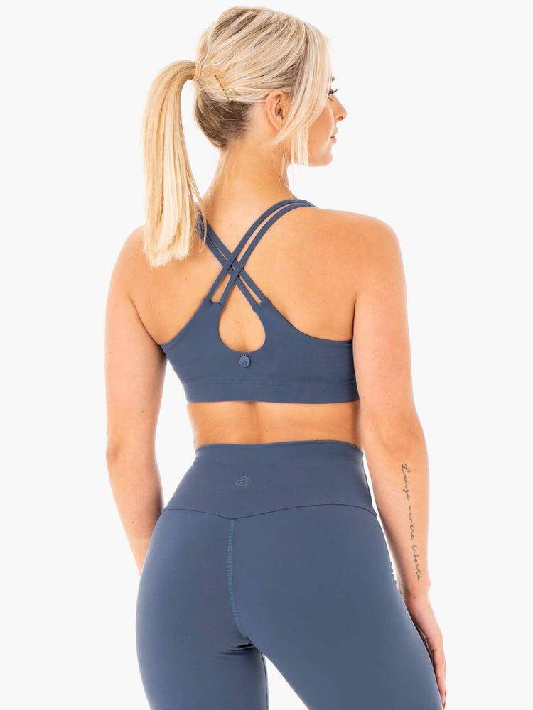 Women's Ryderwear Women Sports Bra Motion Sports Bra Steel Blue | NZ2426RW