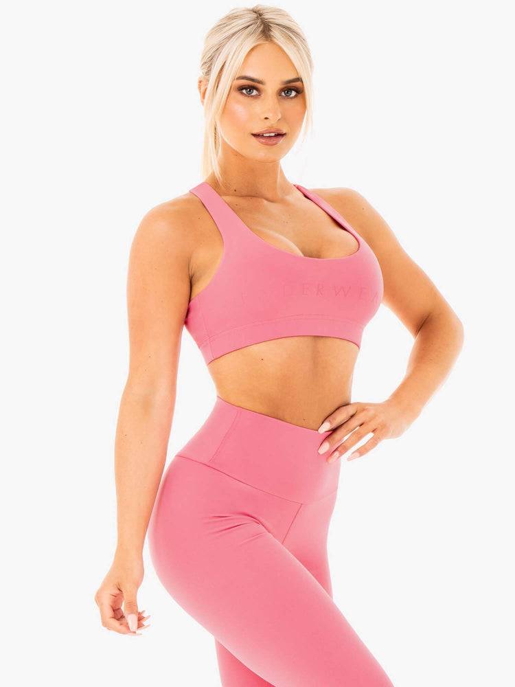 Women\'s Ryderwear Women Sports Bra Motion Sports Bra Pink Lemonade | NZ2429QZ