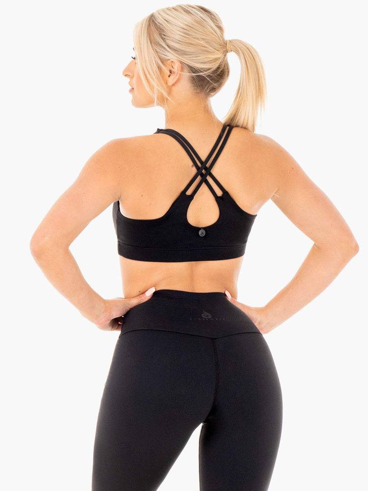 Women's Ryderwear Women Sports Bra Motion Sports Bra Black | NZ2536BC