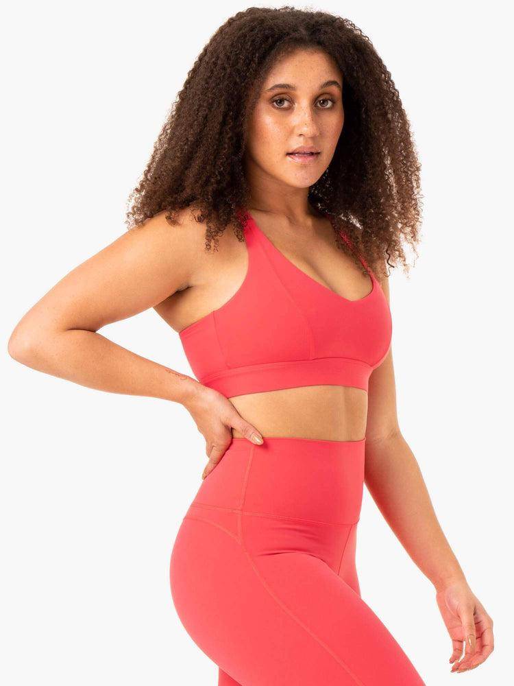 Women's Ryderwear Women Sports Bra NKD Align Sports Bra Watermelon | NZ2389GL