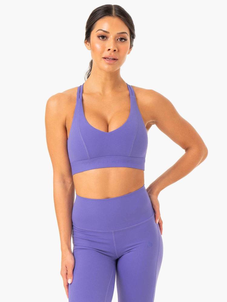 Women\'s Ryderwear Women Sports Bra NKD Align Sports Bra Purple | NZ2422IS