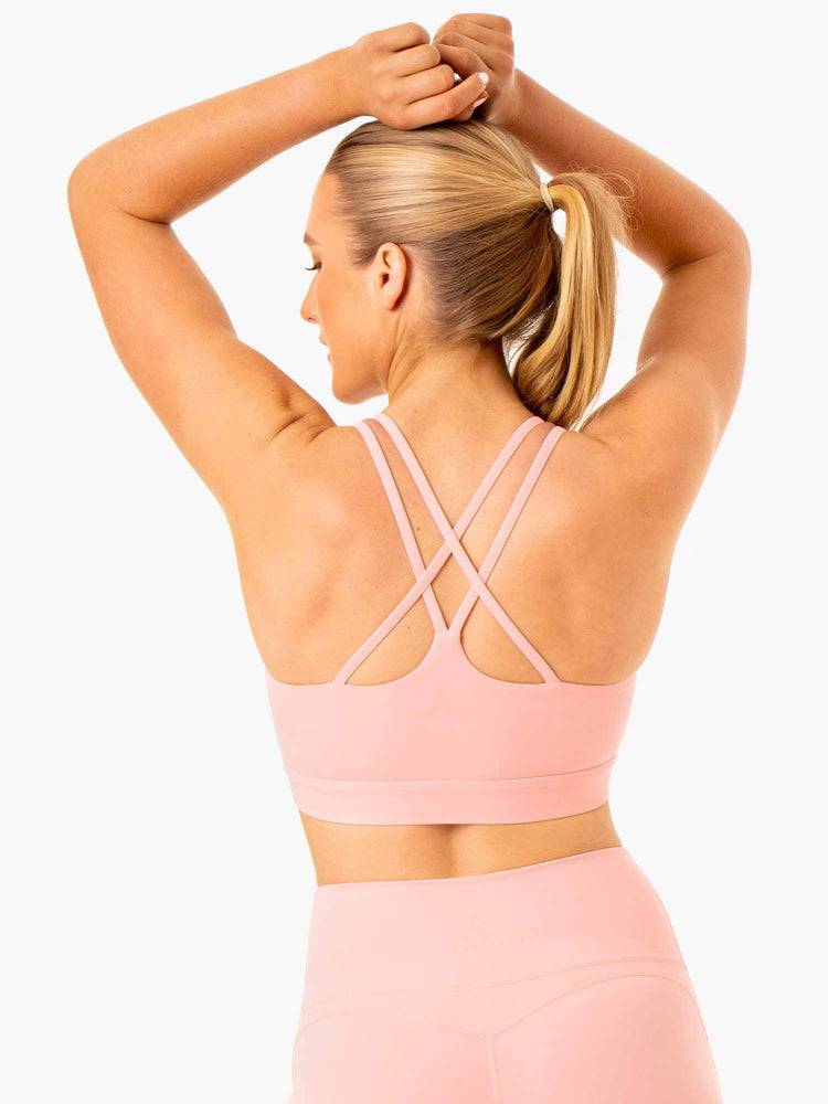 Women's Ryderwear Women Sports Bra NKD Align Sports Bra Pink | NZ2436ZG