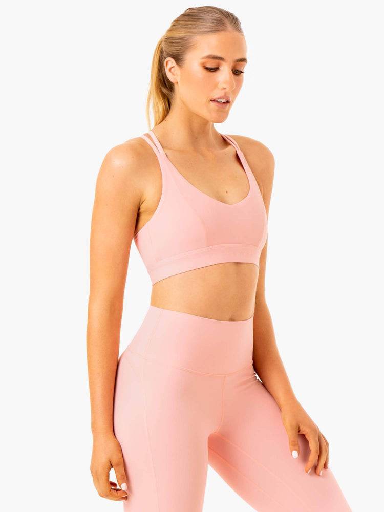 Women's Ryderwear Women Sports Bra NKD Align Sports Bra Pink | NZ2436ZG