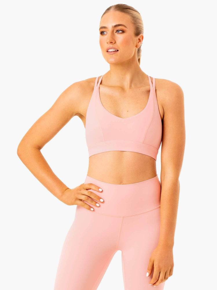 Women\'s Ryderwear Women Sports Bra NKD Align Sports Bra Pink | NZ2436ZG