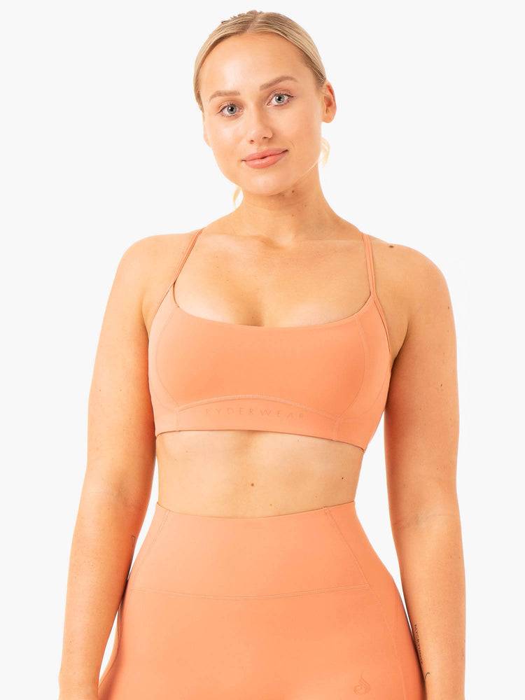 Women's Ryderwear Women Sports Bra NKD Frame Sports Bra Terracotta | NZ2236EX