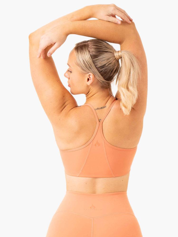 Women's Ryderwear Women Sports Bra NKD Frame Sports Bra Terracotta | NZ2236EX