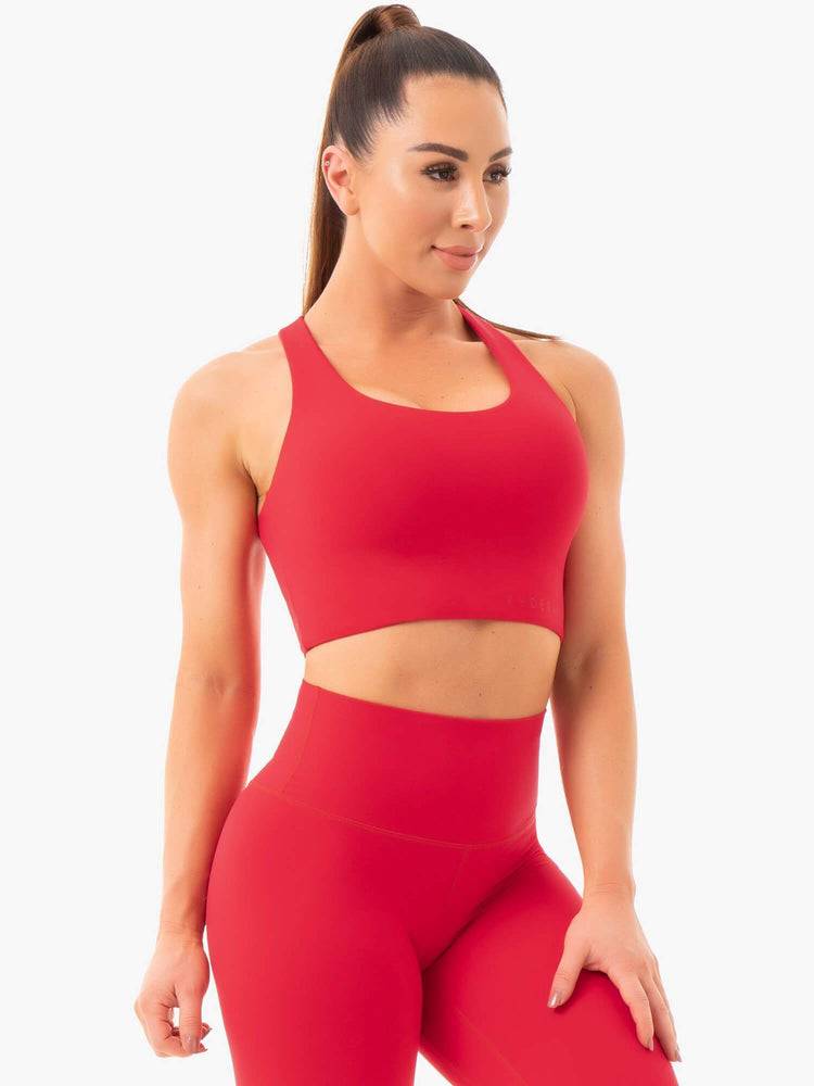 Women\'s Ryderwear Women Sports Bra NKD Sports Bra Red | NZ2518HK