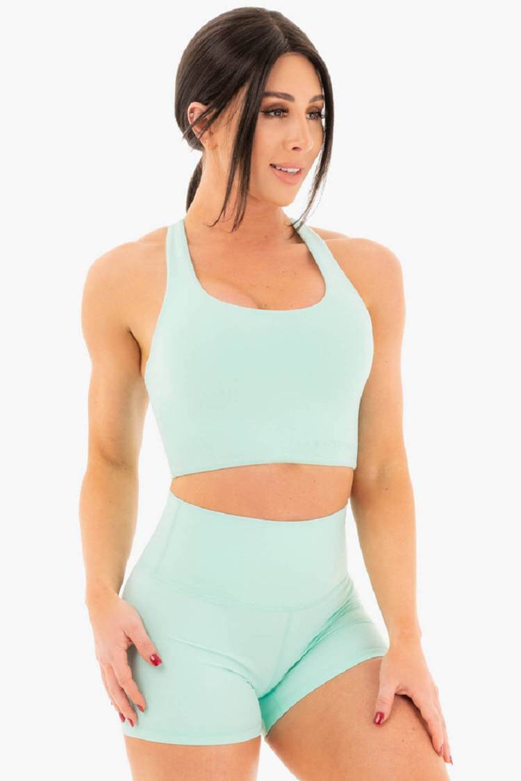 Women's Ryderwear Women Sports Bra NKD Sports Bra Aqua | NZ2523AP