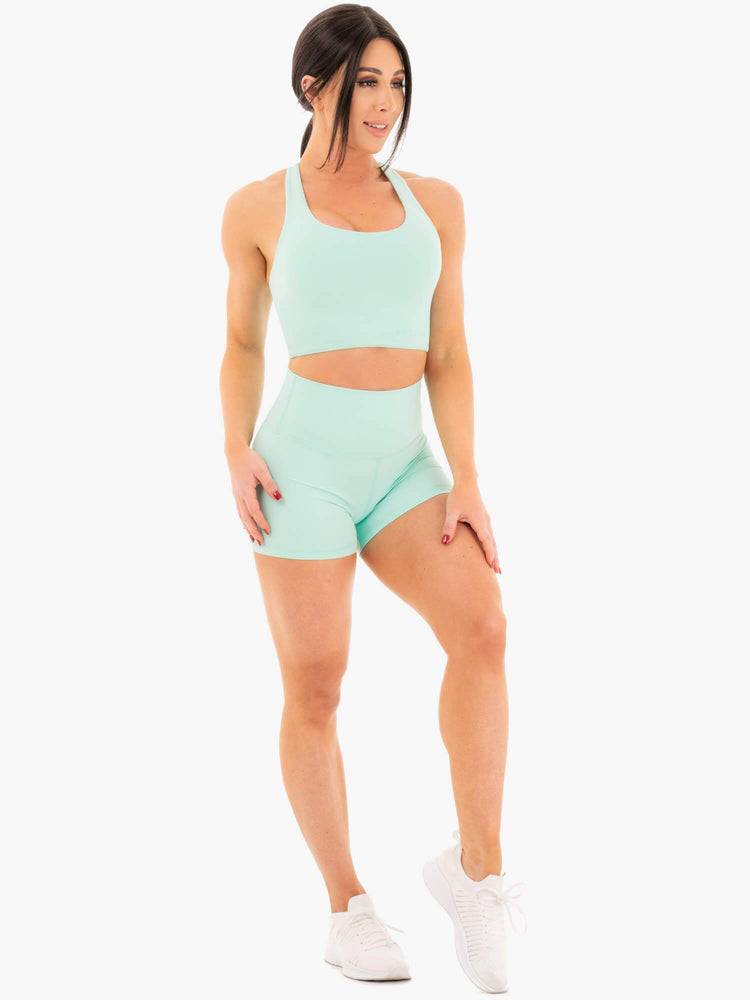 Women's Ryderwear Women Sports Bra NKD Sports Bra Aqua | NZ2523AP