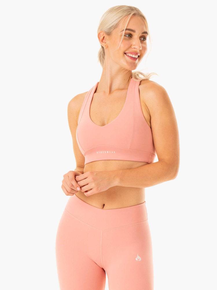 Women's Ryderwear Women Sports Bra Revival Sports Bra Pink | NZ2266UT