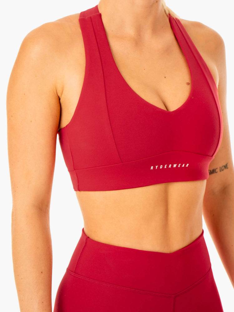 Women's Ryderwear Women Sports Bra Revival Sports Bra Red | NZ2275HK