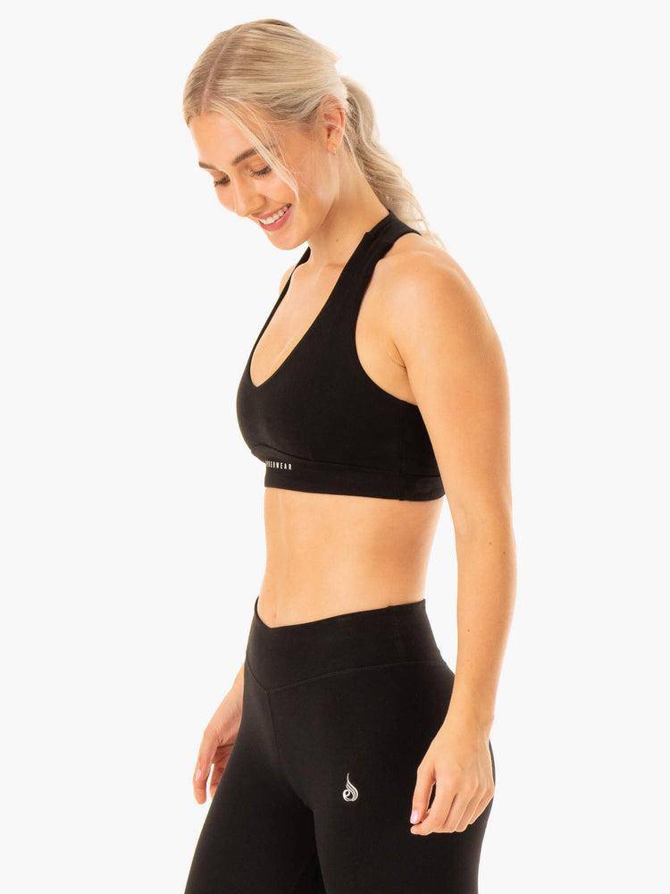 Women's Ryderwear Women Sports Bra Revival Sports Bra Black | NZ2369OR