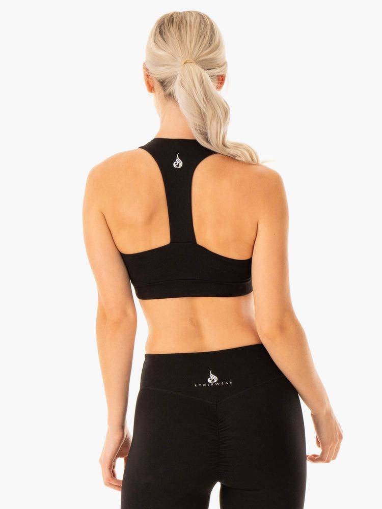 Women's Ryderwear Women Sports Bra Revival Sports Bra Black | NZ2369OR