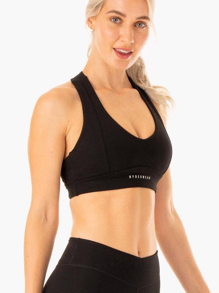 Women's Ryderwear Women Sports Bra Revival Sports Bra Black | NZ2369OR