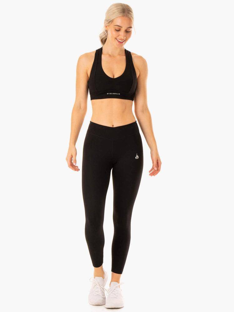 Women's Ryderwear Women Sports Bra Revival Sports Bra Black | NZ2369OR