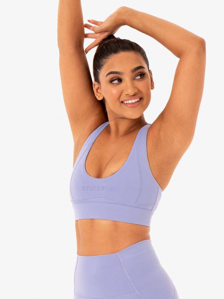 Women's Ryderwear Women Sports Bra Sola Sports Bra Purple | NZ2451TV