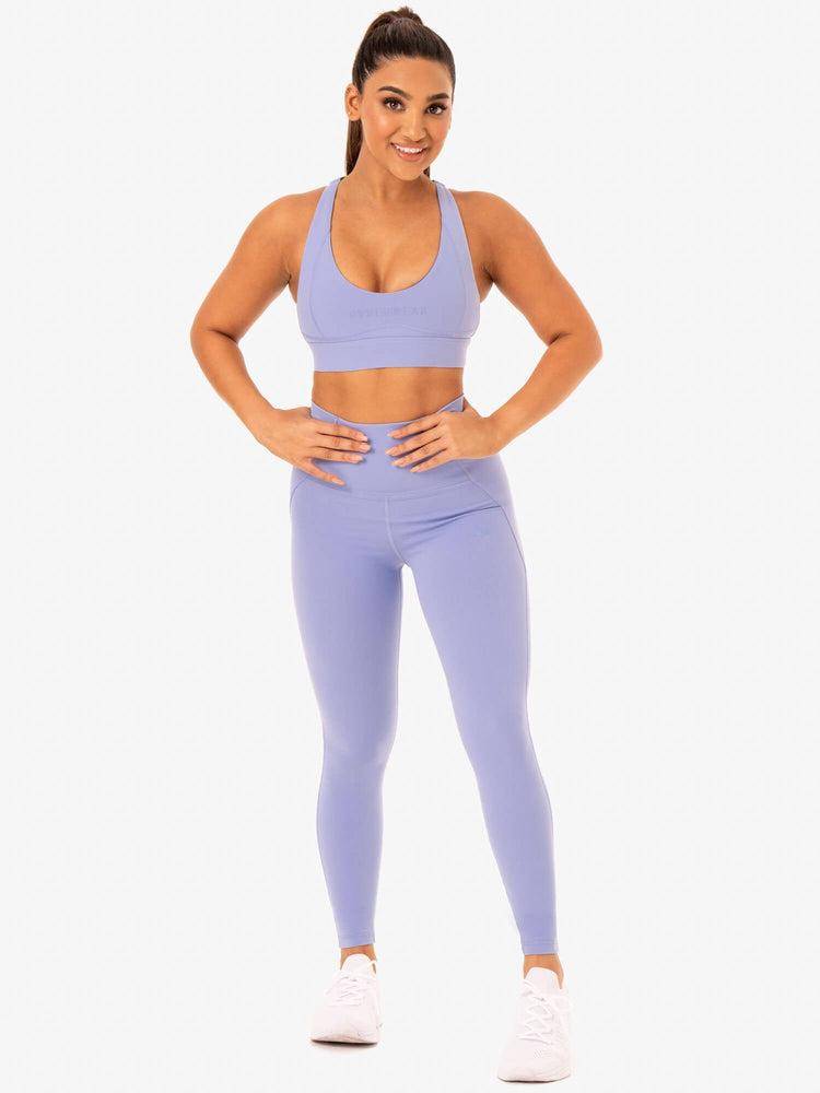 Women's Ryderwear Women Sports Bra Sola Sports Bra Purple | NZ2451TV