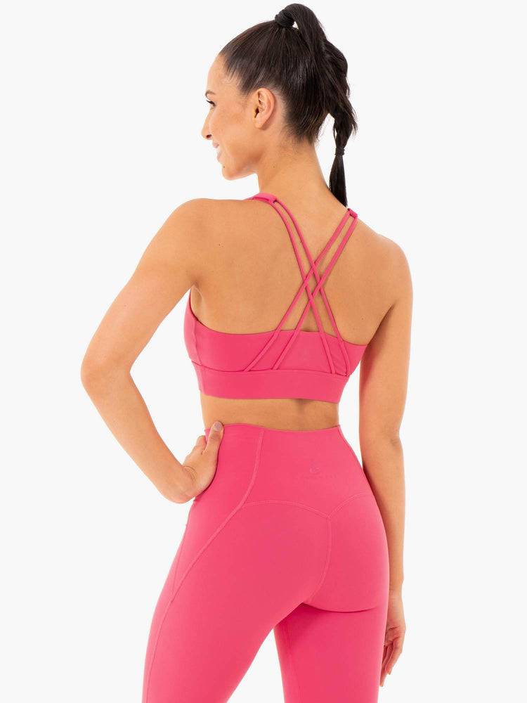 Women's Ryderwear Women Sports Bra Sola Sports Bra Pink | NZ2470SO