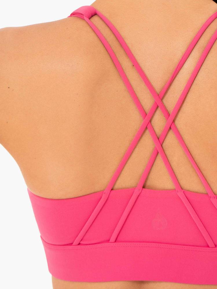 Women's Ryderwear Women Sports Bra Sola Sports Bra Pink | NZ2470SO