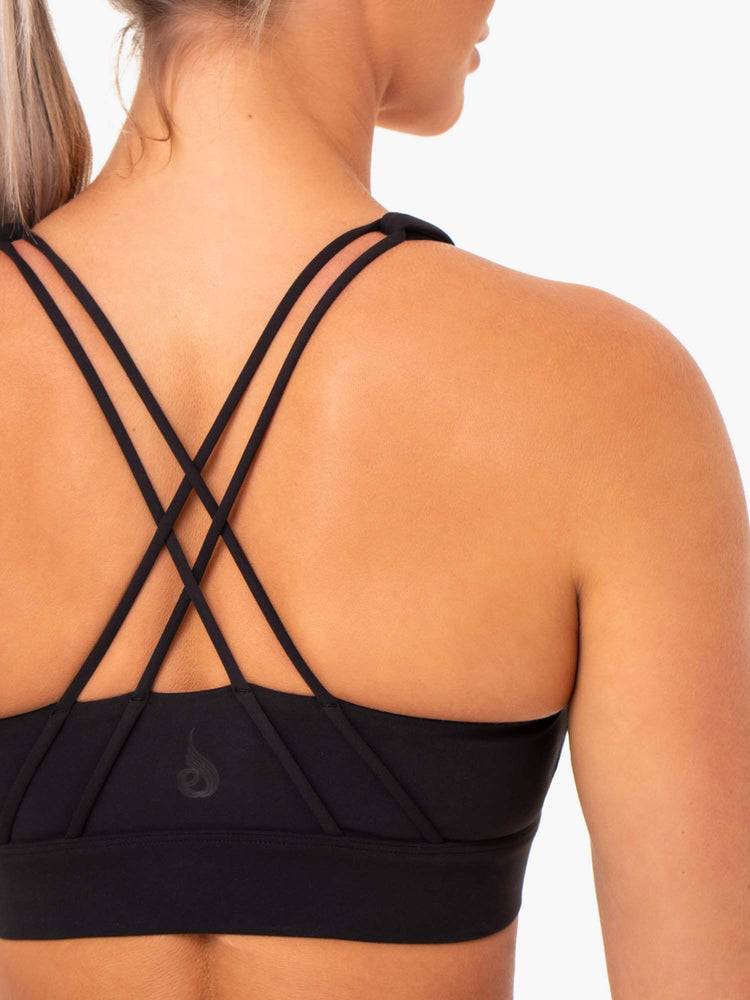 Women's Ryderwear Women Sports Bra Sola Sports Bra Black | NZ2502YU